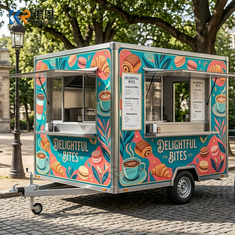 Coffee Van Equipment - عربة طعام متنقلة مخصصة الحجم لمعدات