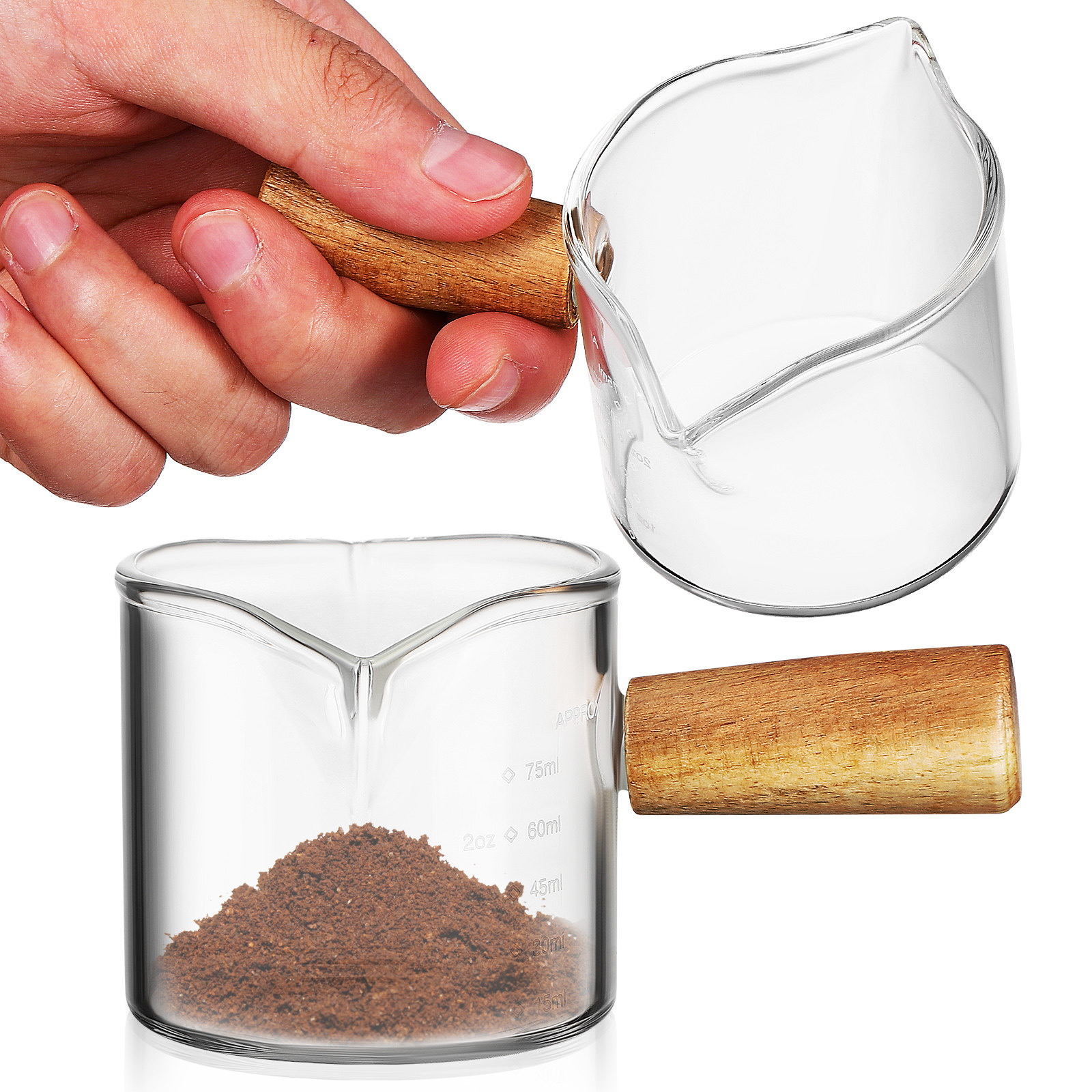 قطعتان من إبريق القهوة الفاخر  - مراجعة Espresso Shot Glass وسعره
