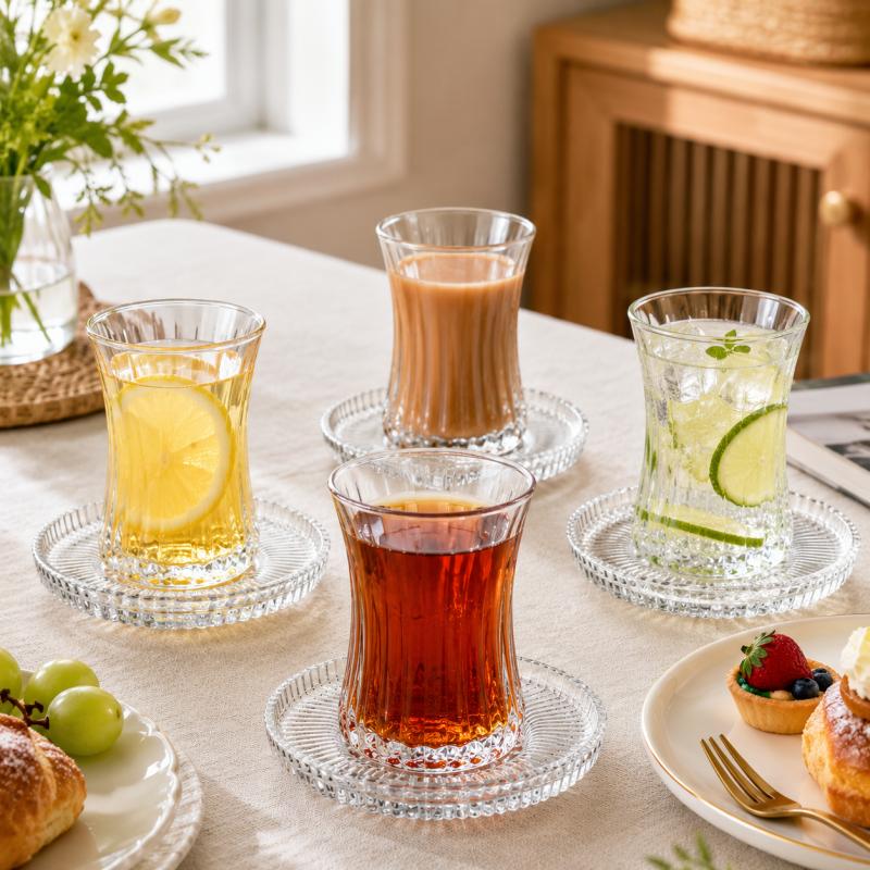 طقم من قطعتين من أكواب وصحون ز - مراجعة Espresso Shot Glass وسعره